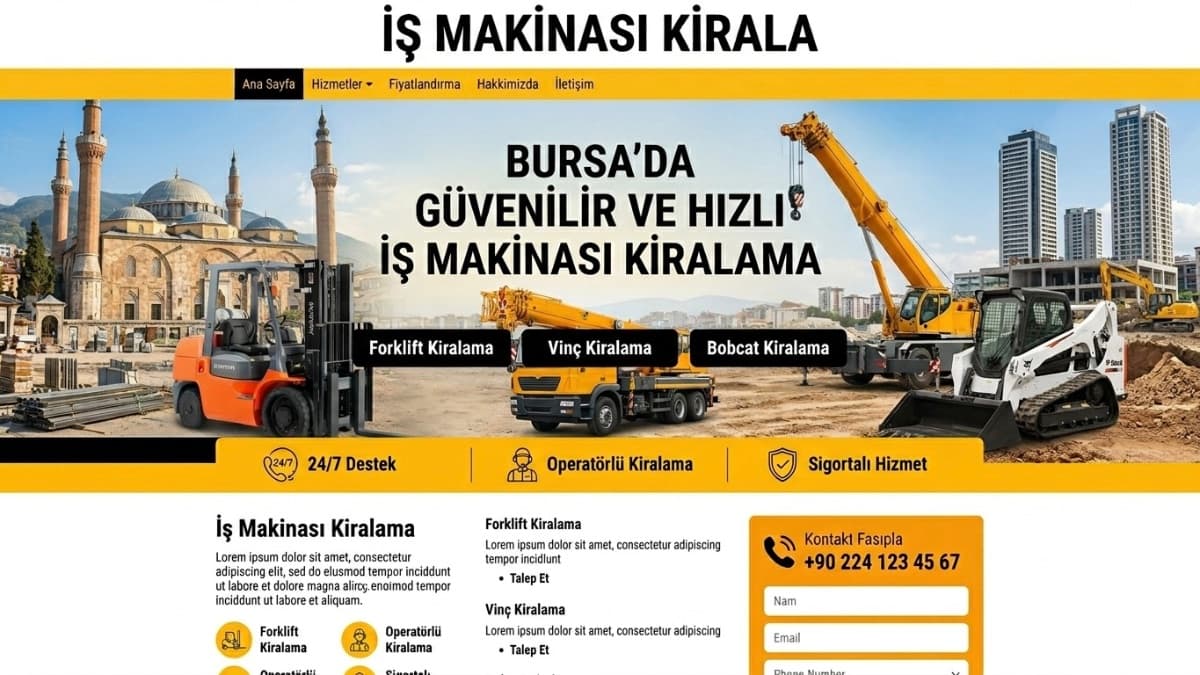 İş Makinası Kiralama