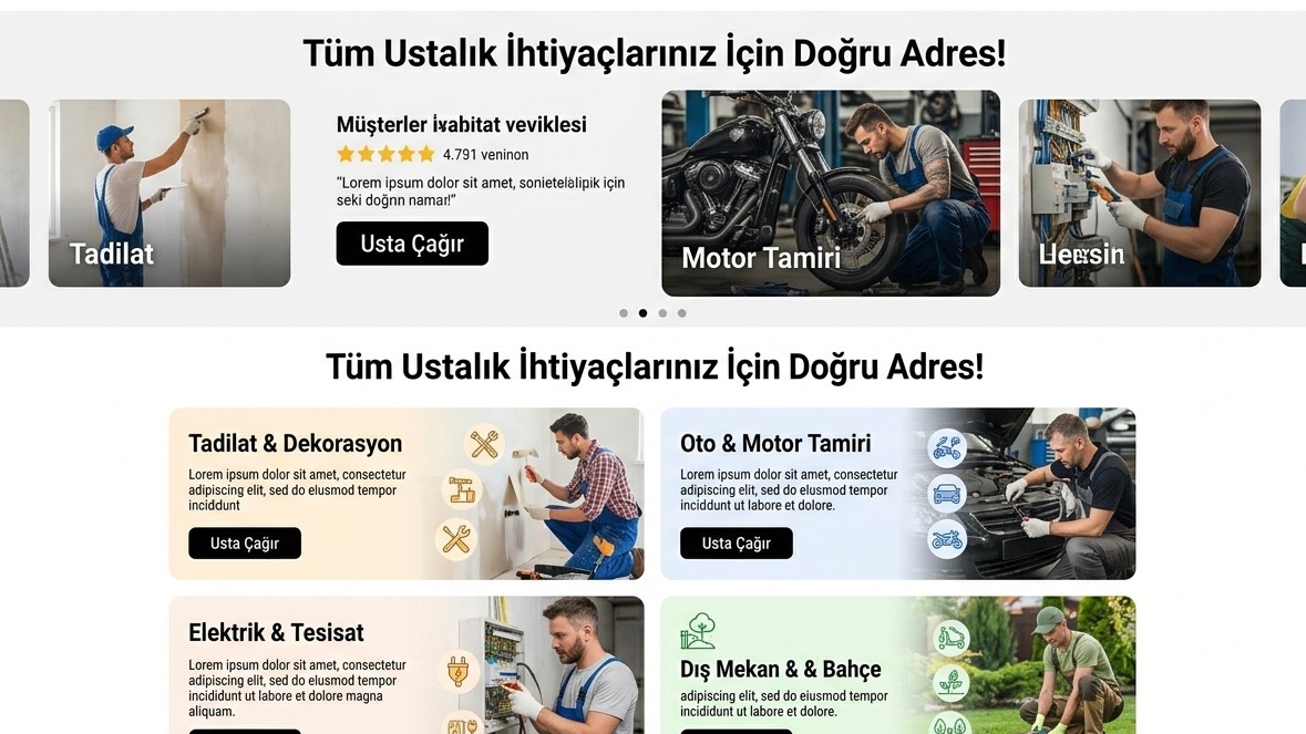 Usta  & Hizmetler